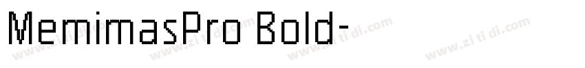 MemimasPro Bold字体转换